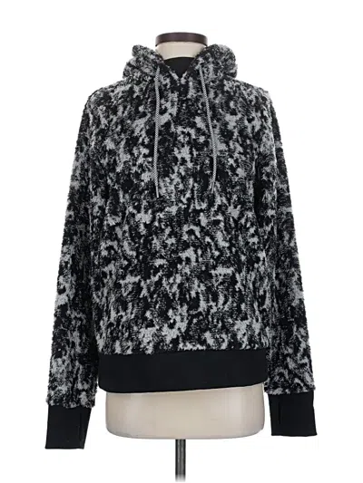 Pre-owned Athleta Pullover Hoodie In Black