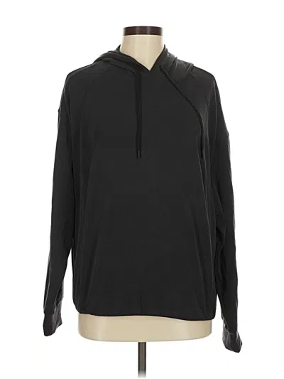 Pre-owned Athleta Pullover Hoodie In Black