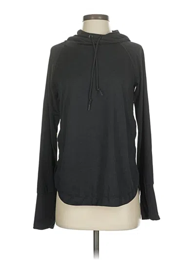 Pre-owned Athleta Pullover Hoodie In Black