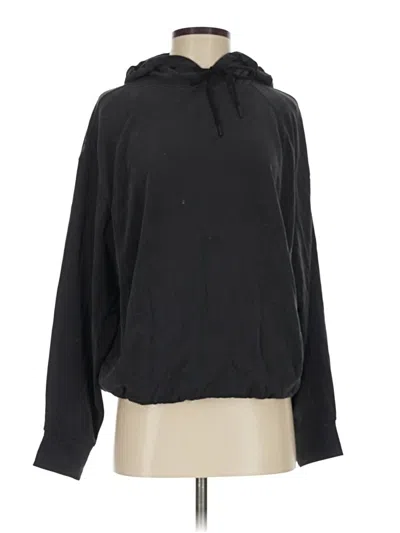 Pre-owned Athleta Pullover Hoodie In Black