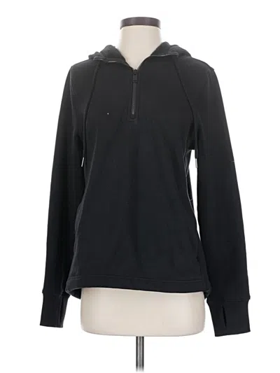 Pre-owned Athleta Pullover Hoodie In Black