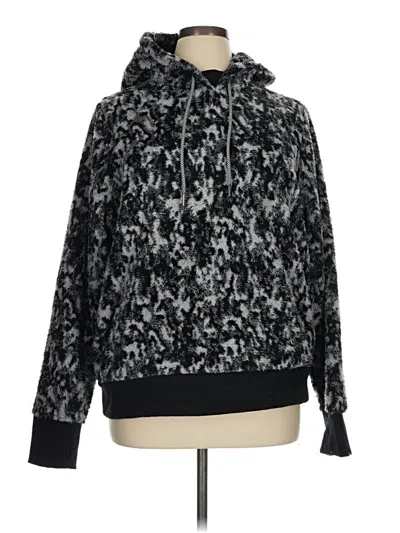 Pre-owned Athleta Pullover Hoodie In Black