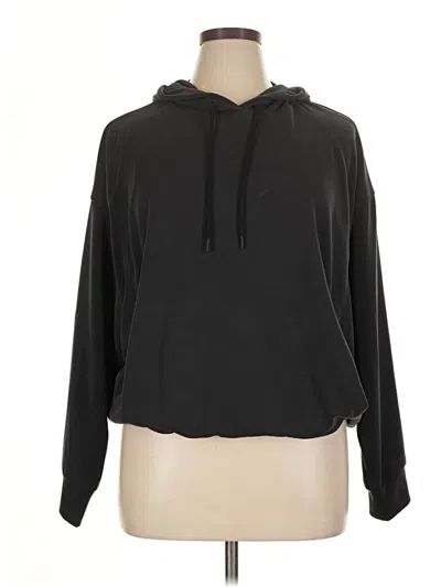 Pre-owned Athleta Pullover Hoodie In Black
