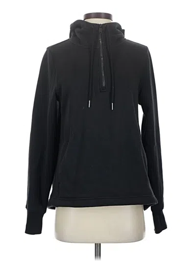 Pre-owned Athleta Pullover Hoodie In Black
