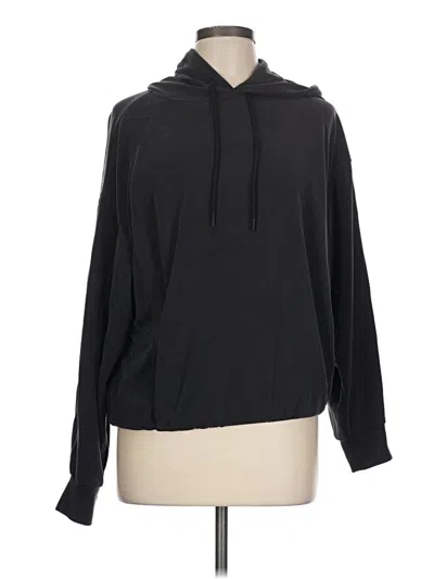 Pre-owned Athleta Pullover Hoodie In Black
