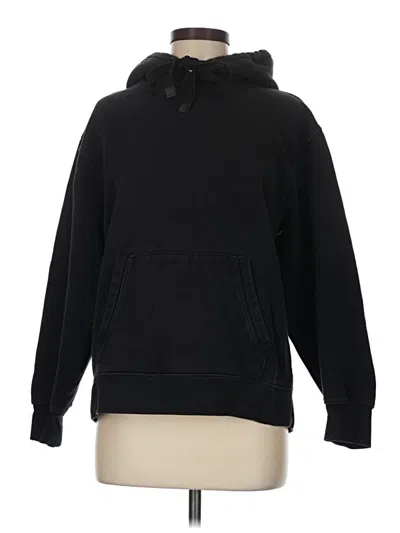 Pre-owned Athleta Pullover Hoodie In Black