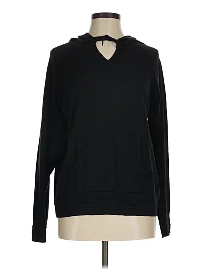 Pre-owned Athleta Pullover Hoodie In Black