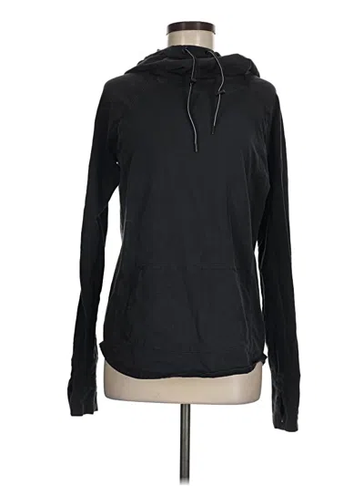 Pre-owned Athleta Pullover Hoodie In Black