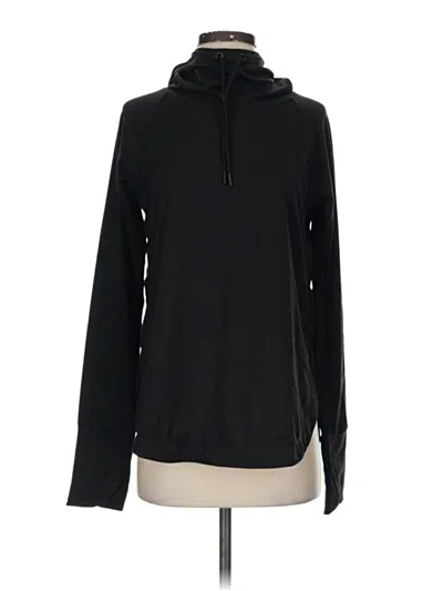 Pre-owned Athleta Pullover Hoodie In Black