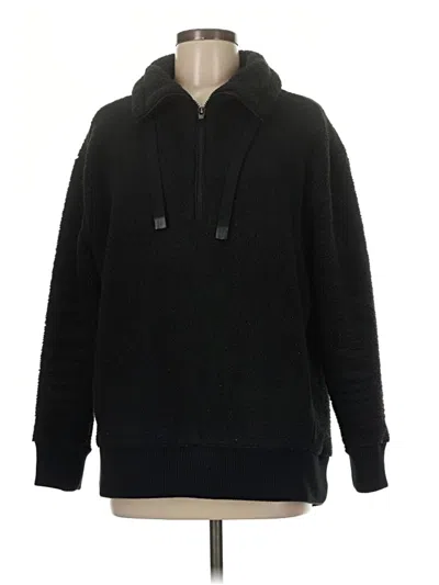 Pre-owned Athleta Pullover Hoodie In Black