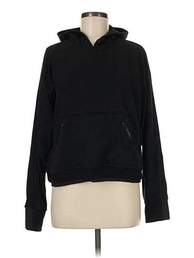 Pre-owned Athleta Pullover Hoodie In Black