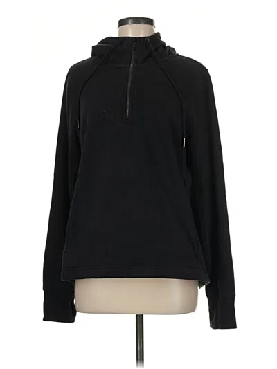 Pre-owned Athleta Pullover Hoodie In Black