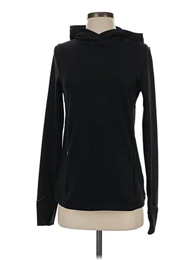 Pre-owned Athleta Pullover Hoodie In Black