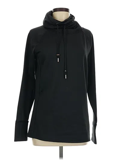 Pre-owned Athleta Pullover Hoodie In Black