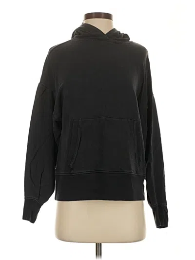 Pre-owned Athleta Pullover Hoodie In Black
