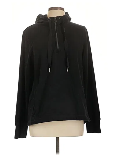 Pre-owned Athleta Pullover Hoodie In Black
