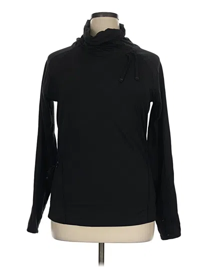 Pre-owned Athleta Pullover Hoodie In Black