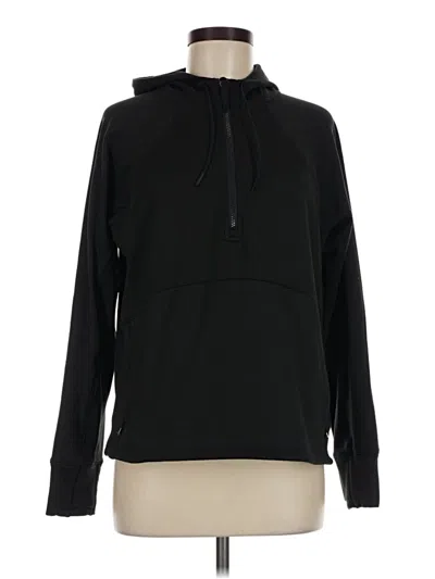 Pre-owned Athleta Pullover Hoodie In Black