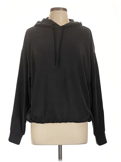 Pre-owned Athleta Pullover Hoodie In Black