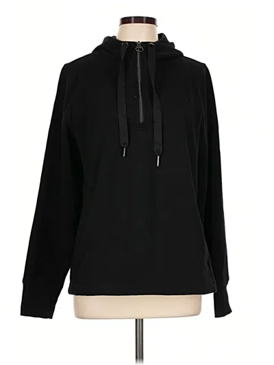 Pre-owned Athleta Pullover Hoodie In Black