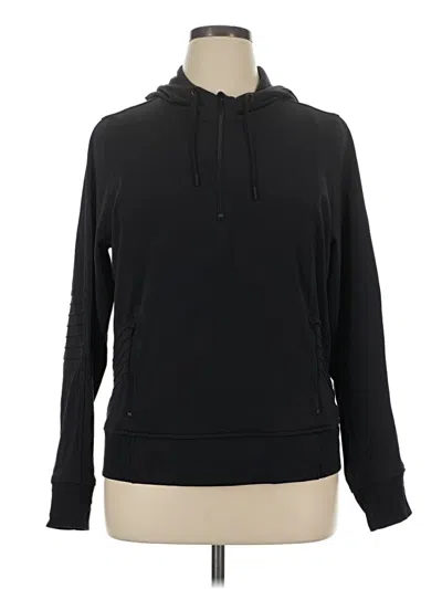 Pre-owned Athleta Pullover Hoodie In Black