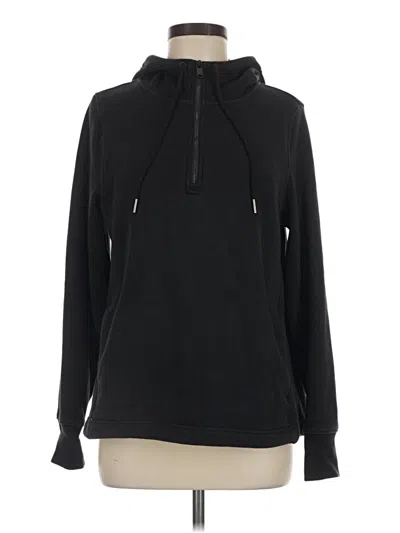 Pre-owned Athleta Pullover Hoodie In Black