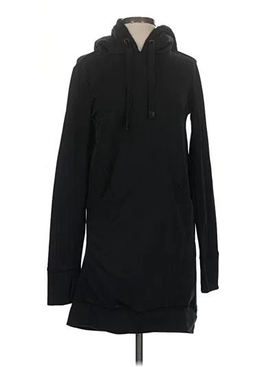 Pre-owned Athleta Pullover Hoodie In Black
