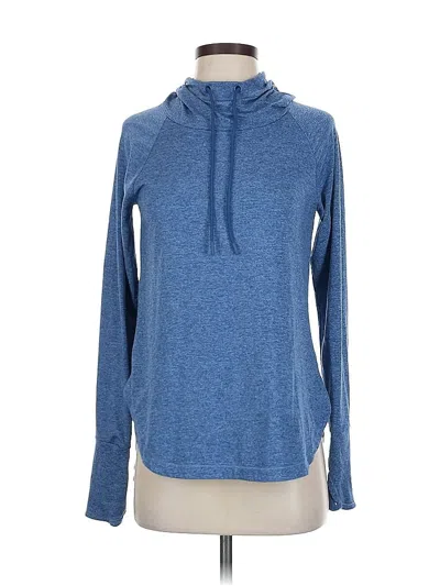 Pre-owned Athleta Pullover Hoodie In Blue