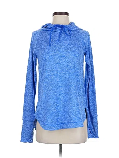 Pre-owned Athleta Pullover Hoodie In Blue