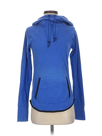 Pre-owned Athleta Pullover Hoodie In Blue