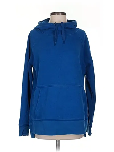 Pre-owned Athleta Pullover Hoodie In Blue