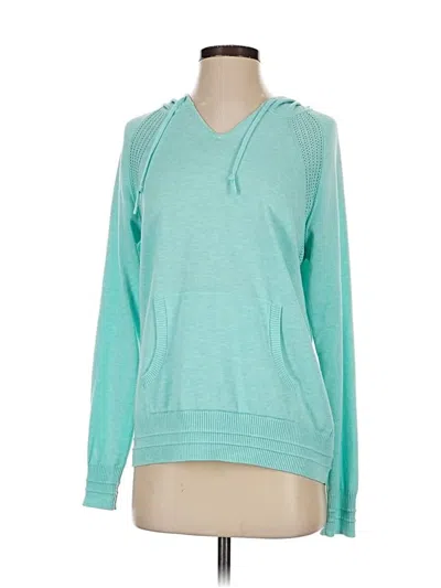 Pre-owned Athleta Pullover Hoodie In Blue