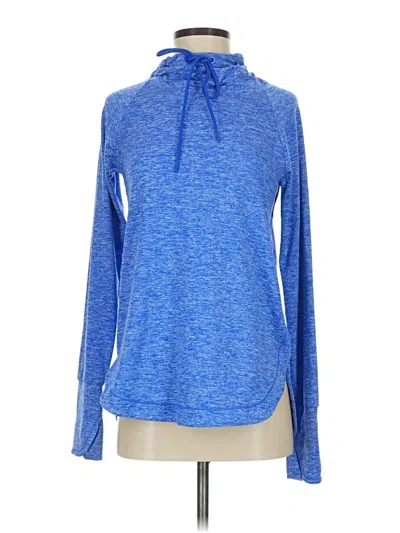 Pre-owned Athleta Pullover Hoodie In Blue