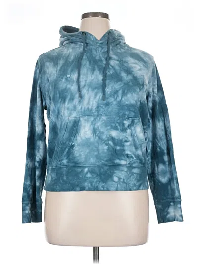 Pre-owned Athleta Pullover Hoodie In Blue