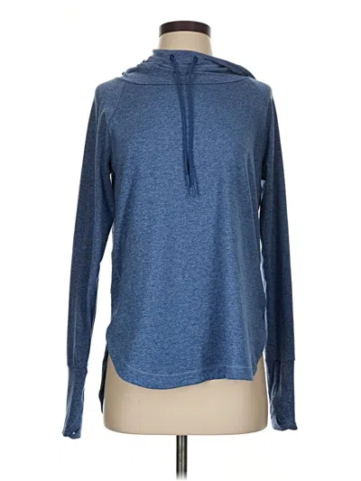 Pre-owned Athleta Pullover Hoodie In Blue
