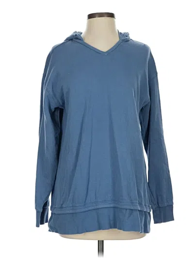 Pre-owned Athleta Pullover Hoodie In Blue