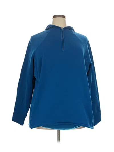 Pre-owned Athleta Pullover Hoodie In Blue
