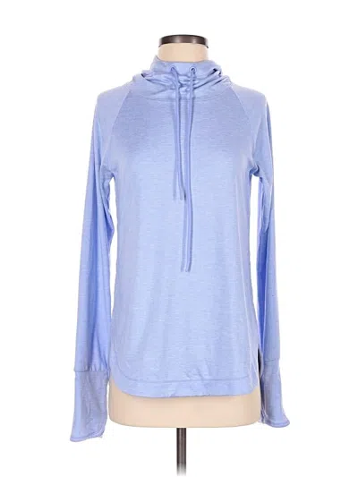 Pre-owned Athleta Pullover Hoodie In Blue