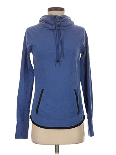 Pre-owned Athleta Pullover Hoodie In Blue