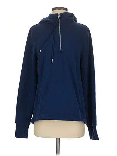 Pre-owned Athleta Pullover Hoodie In Blue