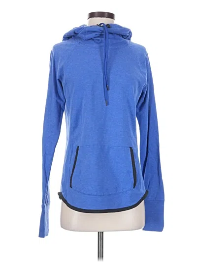 Pre-owned Athleta Pullover Hoodie In Blue