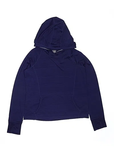 Pre-owned Athleta Kids' Pullover Hoodie In Blue