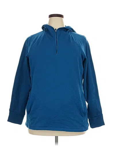 Pre-owned Athleta Pullover Hoodie In Blue