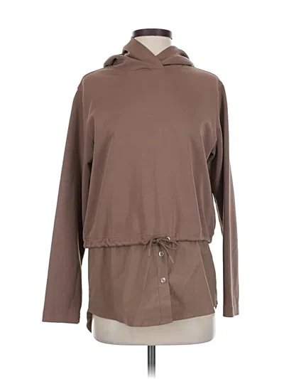 Pre-owned Athleta Pullover Hoodie In Brown