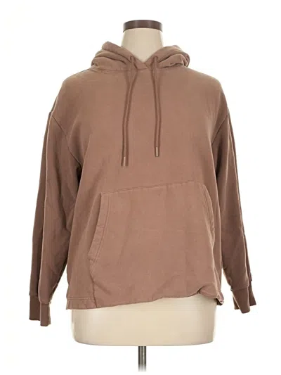 Pre-owned Athleta Pullover Hoodie In Brown