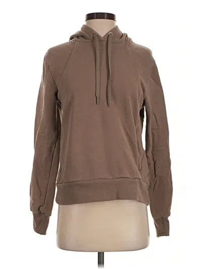 Pre-owned Athleta Pullover Hoodie In Brown