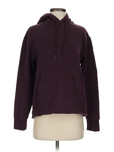Pre-owned Athleta Pullover Hoodie In Burgundy