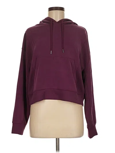 Pre-owned Athleta Pullover Hoodie In Burgundy