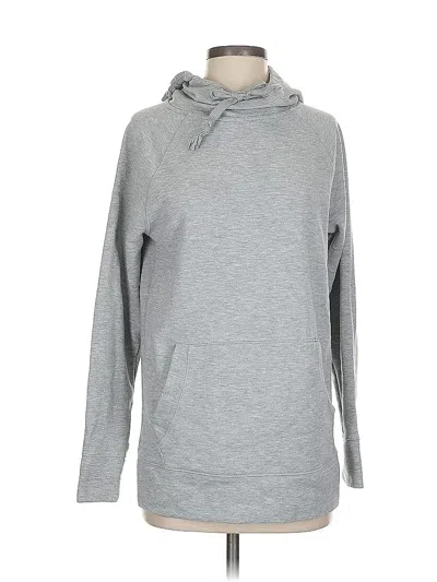 Pre-owned Athleta Pullover Hoodie In Gray