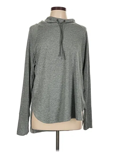 Pre-owned Athleta Pullover Hoodie In Gray